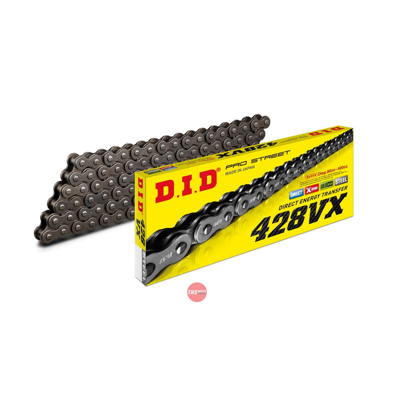 DID VX Pro Street X-Ring Chain 428VX x 146FB FJ clip link