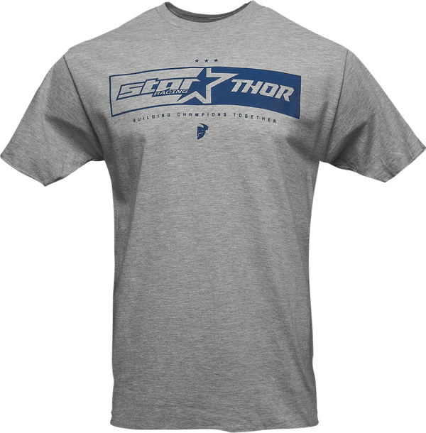 Thor Tee T Shirt Star Racing L MX Unite Heather Grey Large