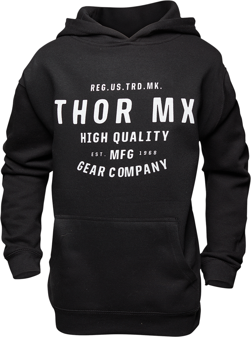 Thor Hoody MX Crafted Youth S Black Small