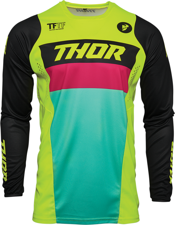 Thor Jersey Mx Pulse Racer S21 Acid Black XL