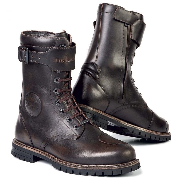 Stylmartin Rocket Cafe Racer Brown Road Boots Size EU 44