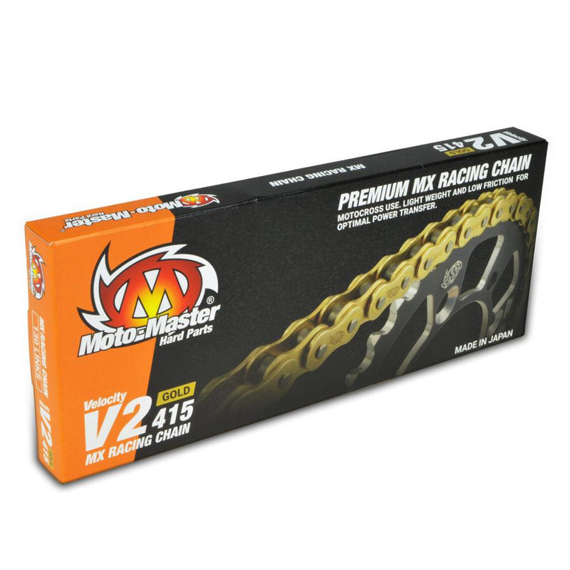 Moto Master Chain 415 - 130 Link Gold Moto-Master V2