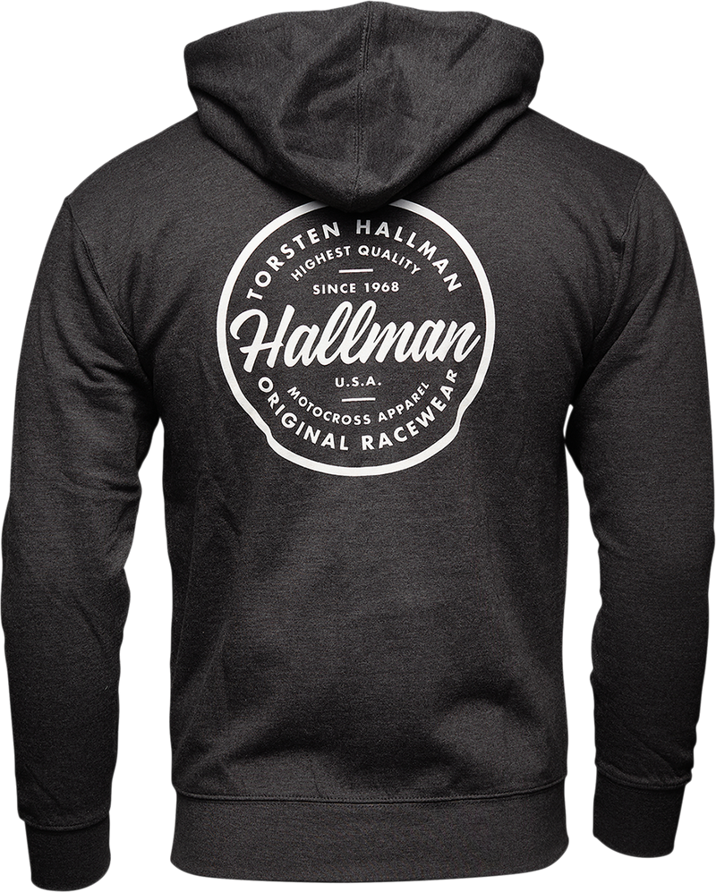 Thor Hoody MX Hallman XL Traditions Zip Up Charcoal