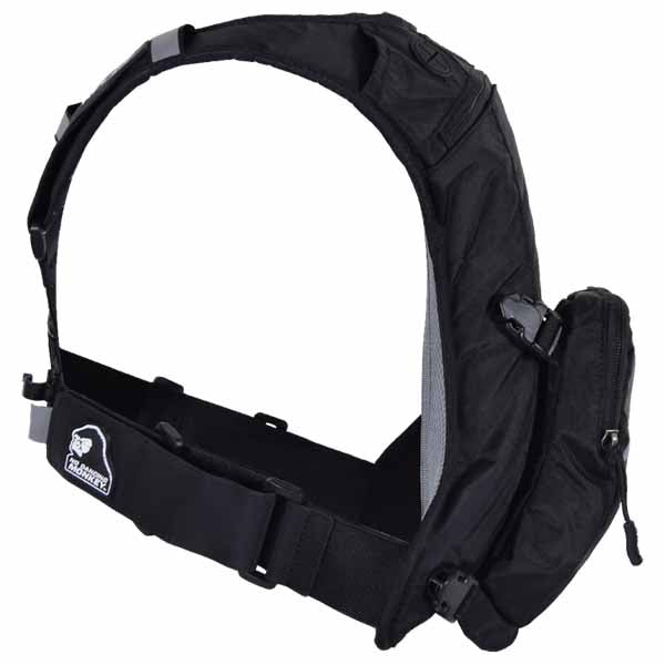 Side view of the USWE Ranger 3 go-to hydropack with a slim-profile fit