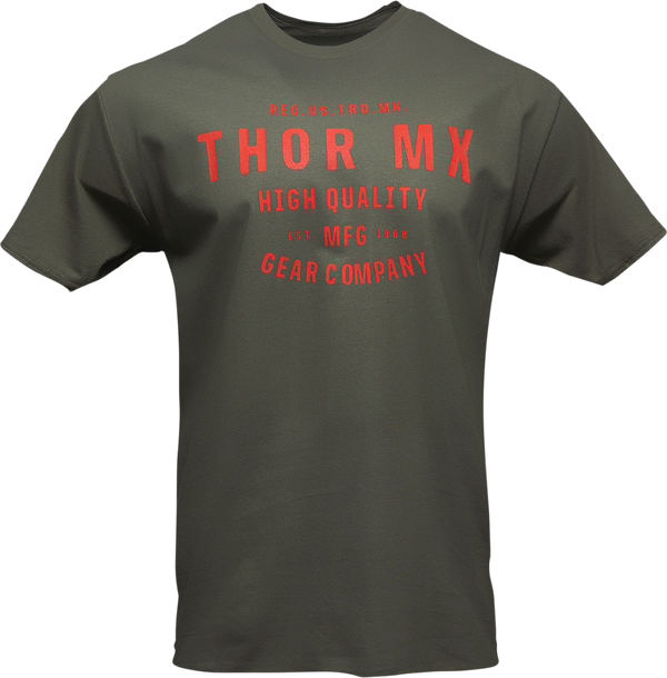 Thor Tee T Shirt MX Crafted L Surplus Green Large