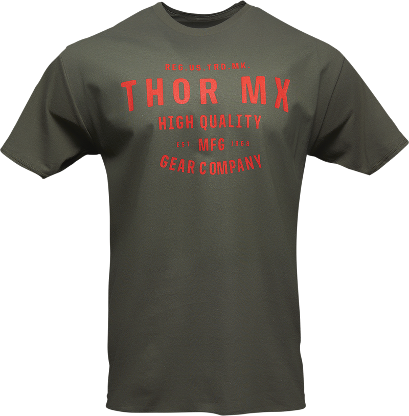 Thor Tee T Shirt MX Crafted L Surplus Green Large