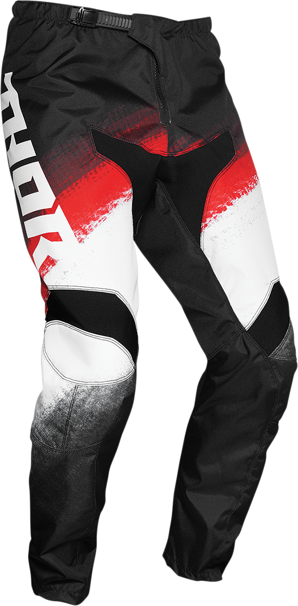 Thor Pant MX Sector Vapor 28 S21 Red Black inch   28" Waist