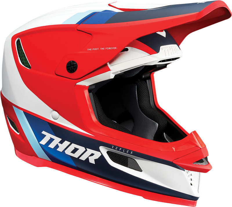 Thor Helmet MX Reflex Apex S21 Red White Blue Size Medium 57 58cm