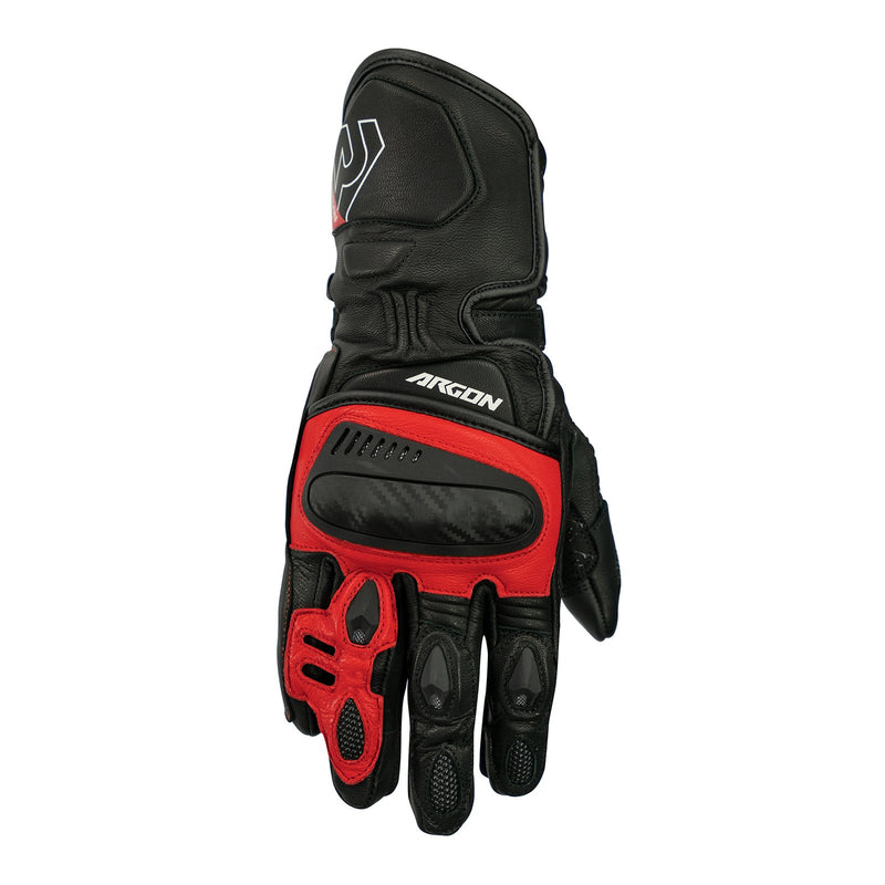 Argon Engage Road Gloves Stealth Black Red Size Large