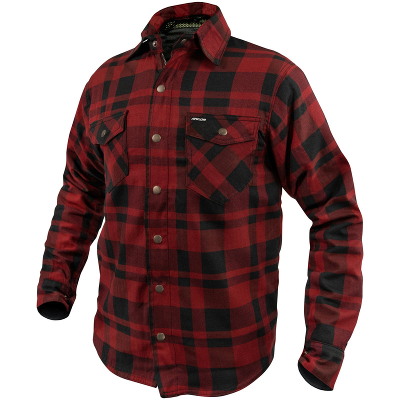 Argon Savage Flanno Jacket Black Red Size Large 52