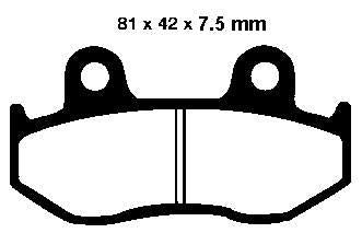 Psychic Mx *Brake Pad Front Honda Trx250X Fourtrax 88-92 Cr125R Cr250R Cr500R 84-86 Mtx125 Mtx250 84-87