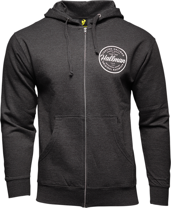 Thor Hoody MX Hallman XL Traditions Zip Up Charcoal