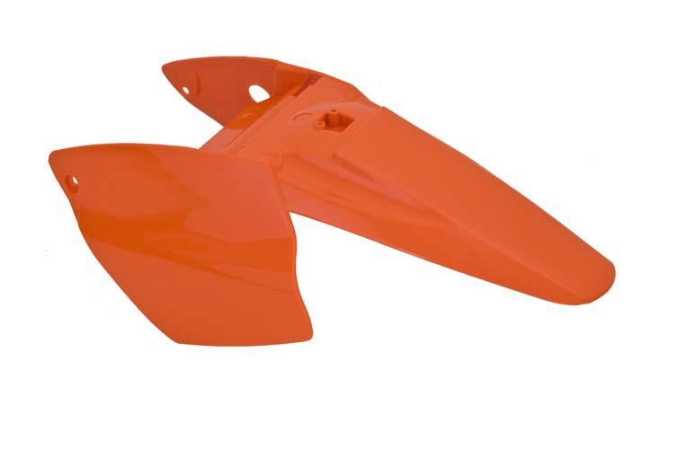 Rtech Rear Fender with sidepanels KTM 65SX 02-08 Orange