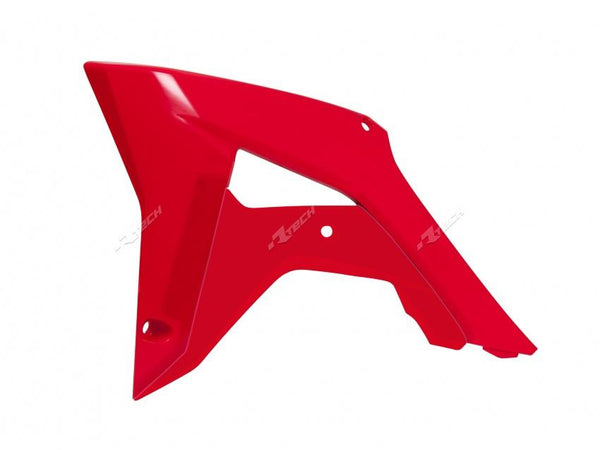 Rtech Radiator Shrouds Honda CRF250R 18-21 CRF450R 17-20 Red