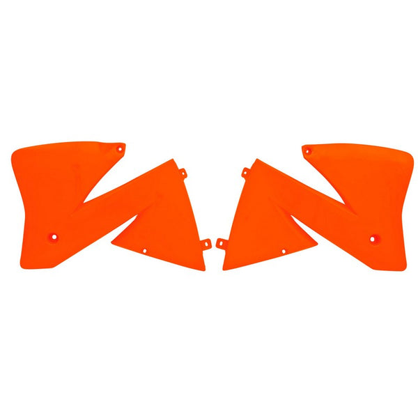 Rtech Radiator Shrouds Ktm 200Exc 250Exc 400Excf 520Excf 01-02 400Sxf 520Sxf 2000 Orange