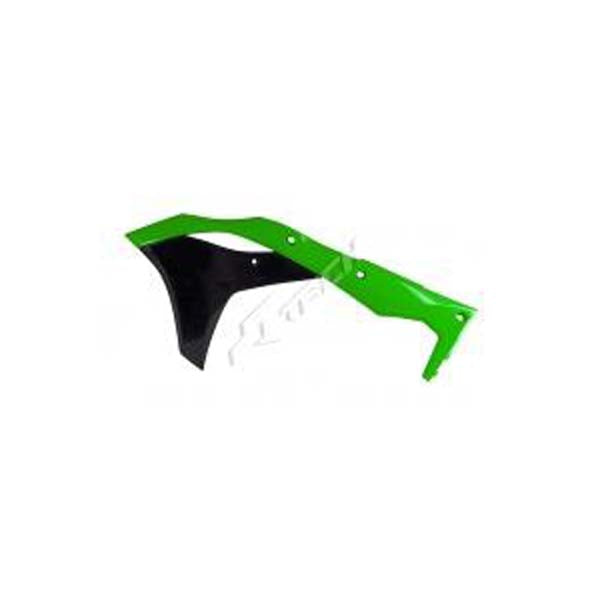 Rtech Radiator Shrouds Kawasaki KX250F 17-20 Green Black