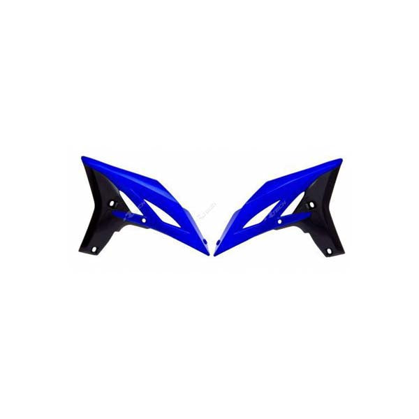 Rtech Radiator Shrouds YZ250F 10-13 WR450F 12-15 Blue Black