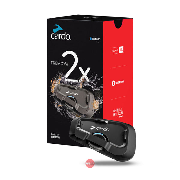 Cardo FreeCom 2x Single Motorcycle Bluetooth Communication