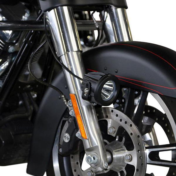 DENALI AUX LIGHT MOUNT HARLEY SPORTSTER, SOFTAIL, TOURING