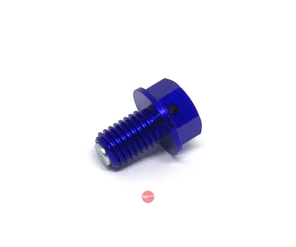 Zeta Magnetic Drain Bolt M10X15-P1.5 Blue ZE581322