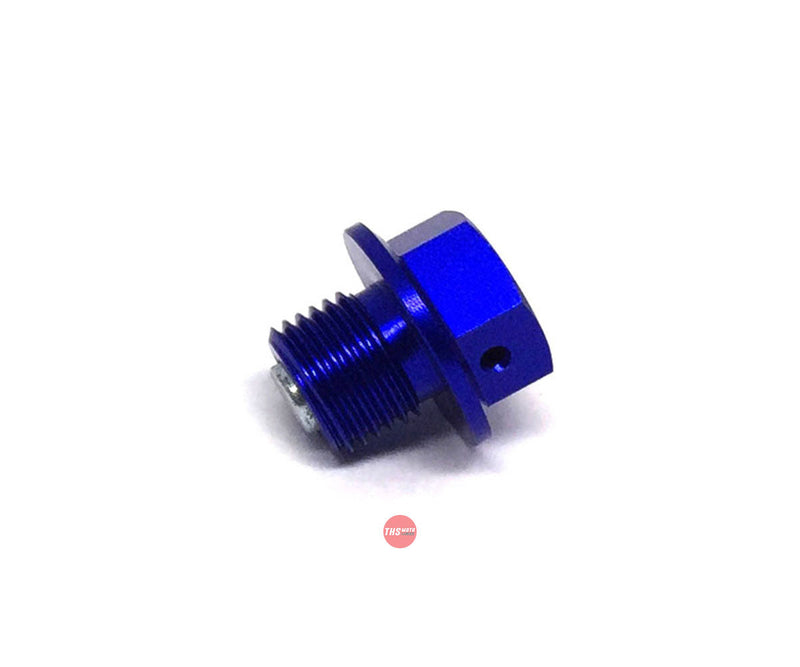 Zeta Magnetic Drain Bolt M12X10-P1.25 Blue ZE581412