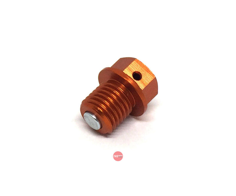 Zeta Magnetic Drain Bolt M12X12-P1.5 Orange ZE581517