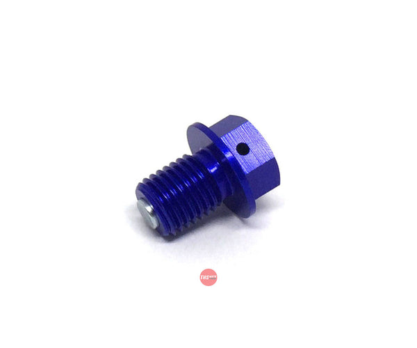 Zeta Magnetic Drain Bolt M12X15-P1.5 Blue ZE581522