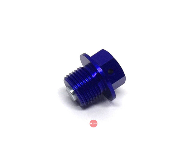 Zeta Magnetic Drain Bolt M14X10-P1.25 Blue ZE581612