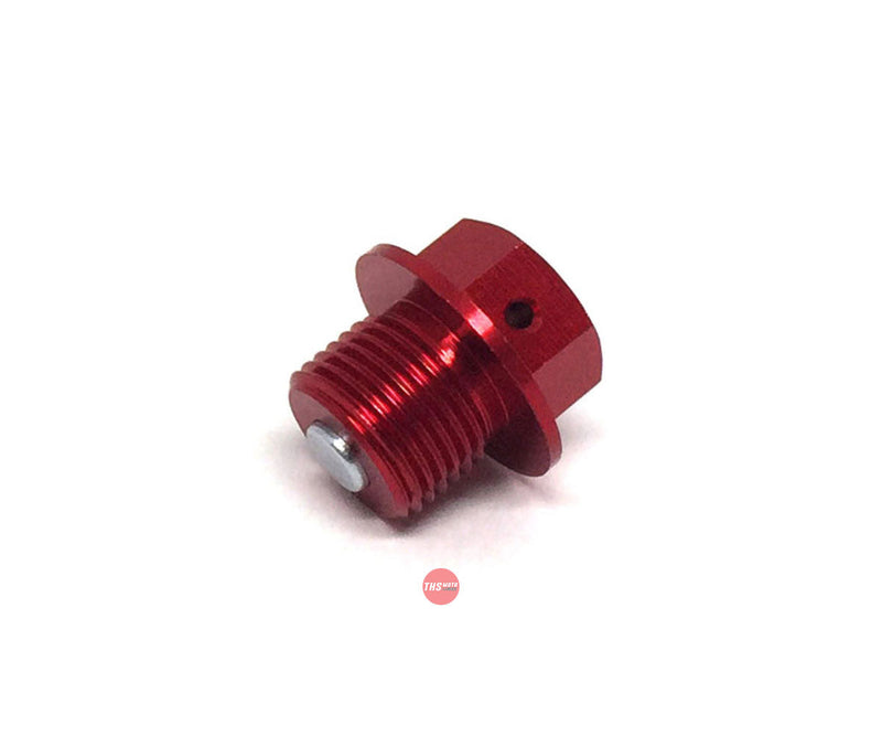 Zeta Magnetic Drain Bolt M14X10-P1.25 Red ZE581613