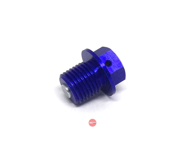 Zeta Magnetic Drain Bolt M14X14-P1.5 Blue ZE581622