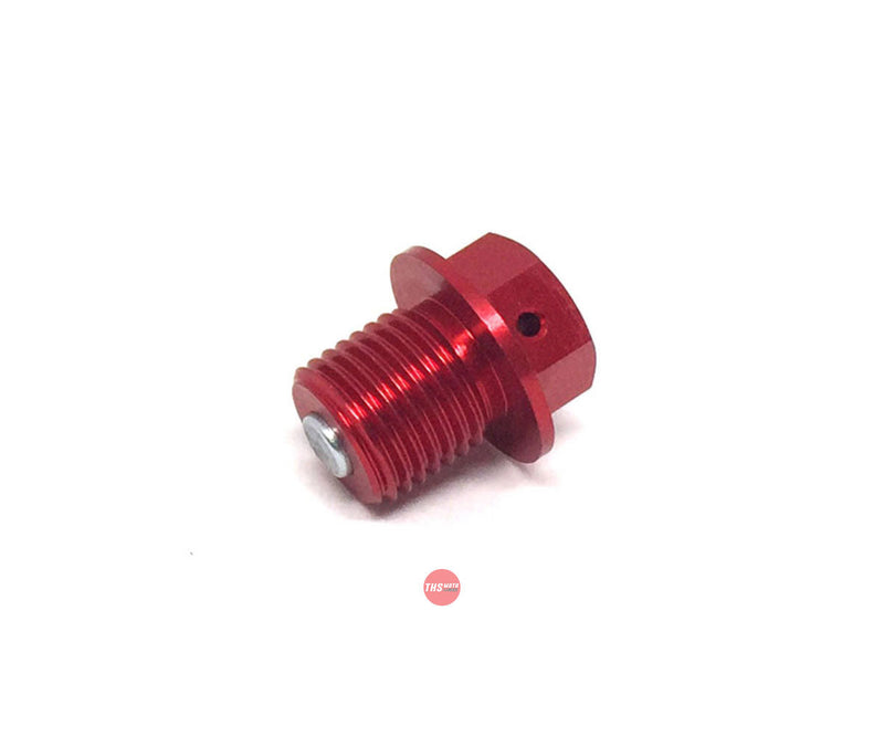 Zeta Magnetic Drain Bolt M14X14-P1.5 Red ZE581623