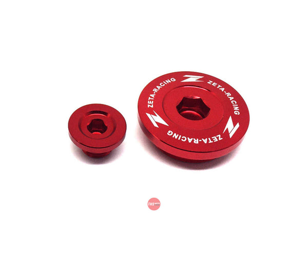 Zeta Engine Plugs KX250 F '11-19, KX450F '09-18 Red ZE891230