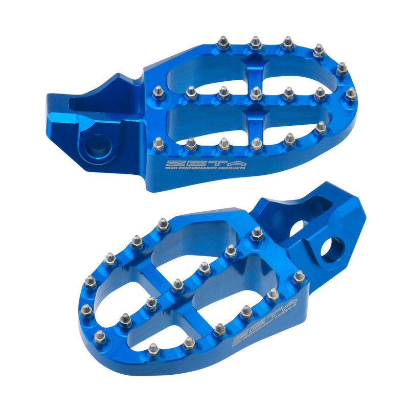 ZETA ALUMINUM FOOTPEGS HQV. MX/ED SX '16- H-BLUE