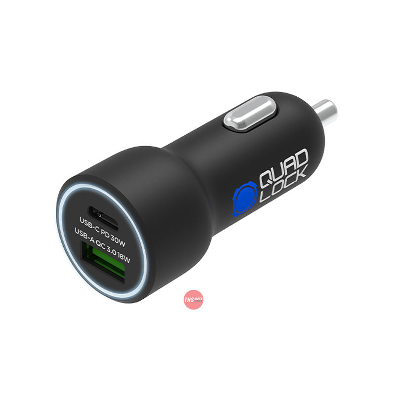 Quad Lock Dual USB 12v Car Charger V2