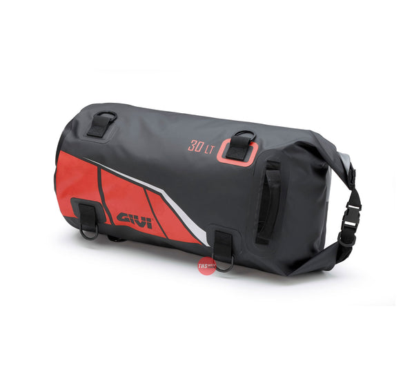 Givi Cylindrical Bag Roll Top Waterproof 30LT Red -  EA114BR