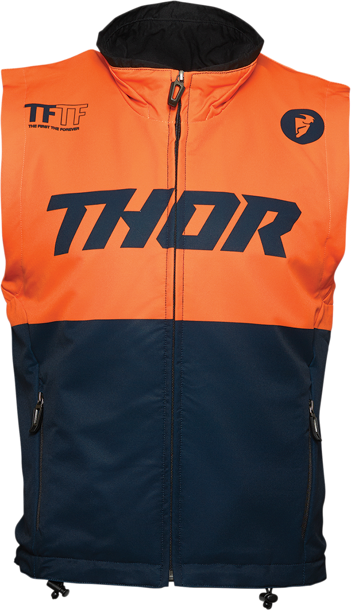 Thor Vest S21 MX Warmup 2XL Midnight Orange 2XLarge