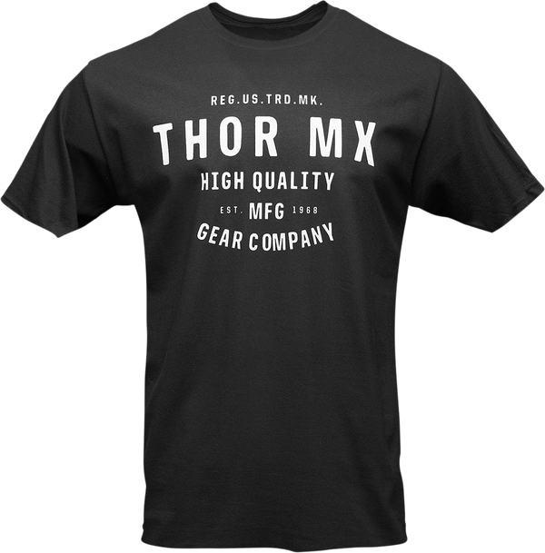 Thor Tee T Shirt MX Crafted S Black Small