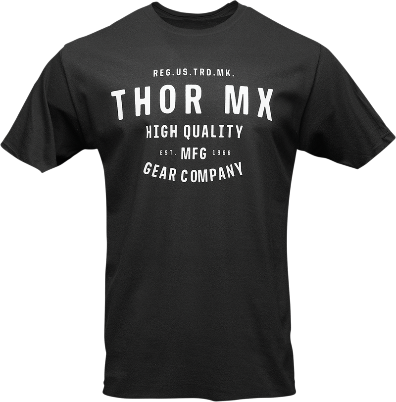 Thor Tee T Shirt MX Crafted S Black Small