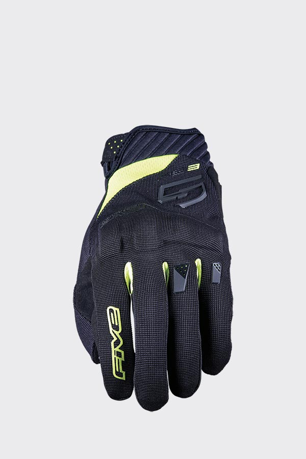 Five RS3 EVO Black / Fluo Yellow Road Gloves Size XL 11