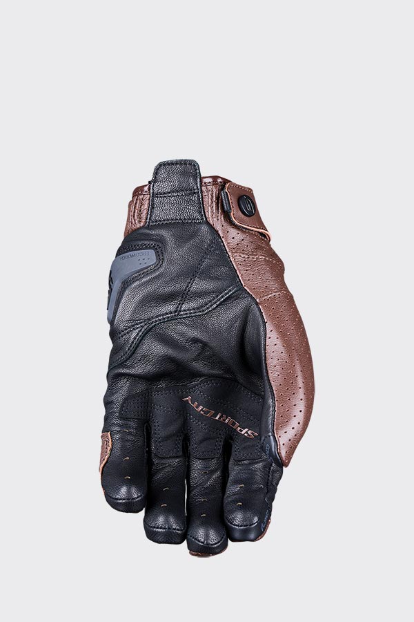 Five Gloves SPORTCITY EVO Brown Size Medium 9 Motorcycle Gloves