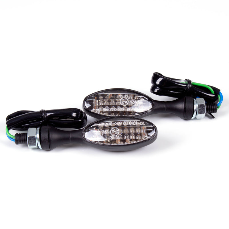 Whites Flasher Uni Led Teardrop Black Pair