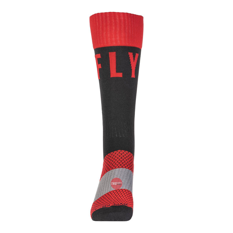 Fly Racing 2022 Mx Pro Sock Thin Red Black Large XL