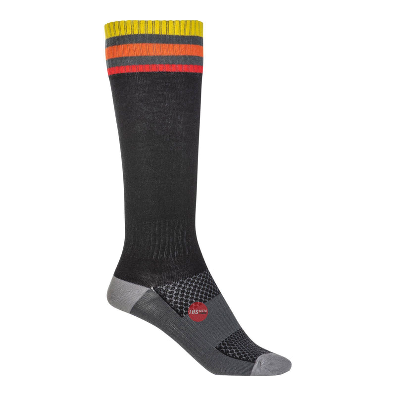 Fly Racing MX Thin Socks - Black (L / XL)