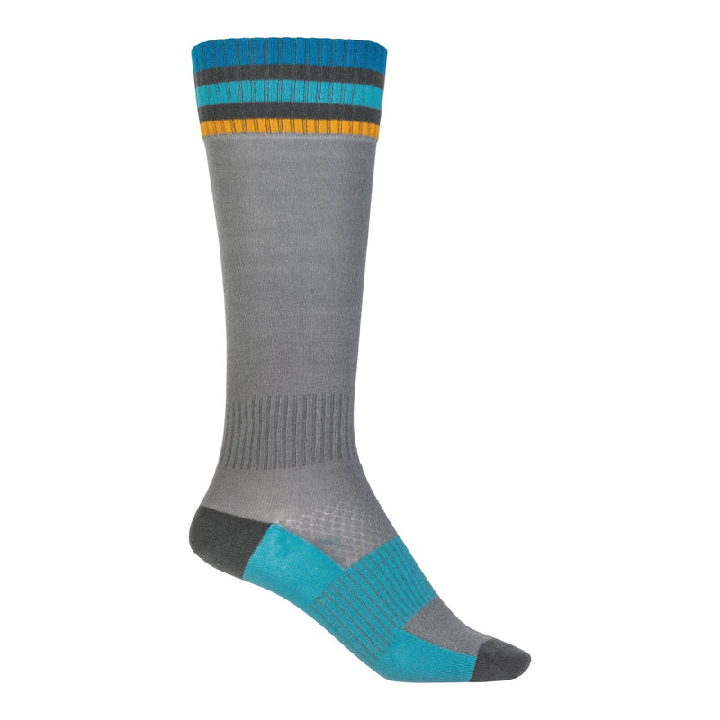 Fly Racing Mx Sock Thin Grey Large XL