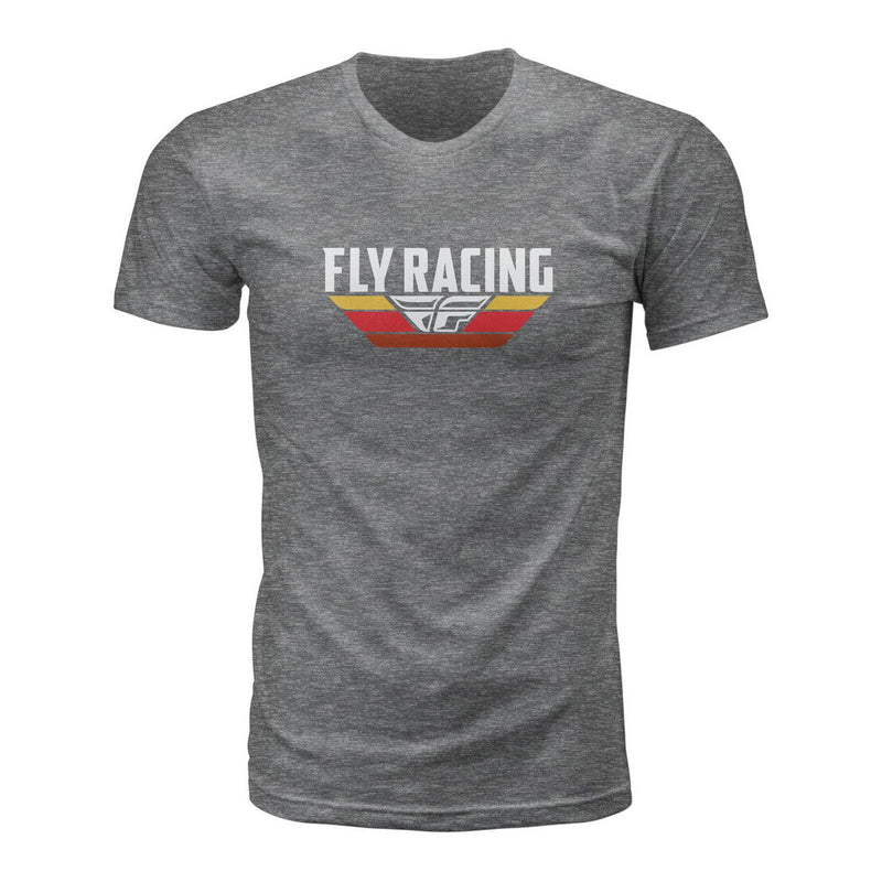 Fly Racing Voyage T Shirt Dark Grey Heather Size Small