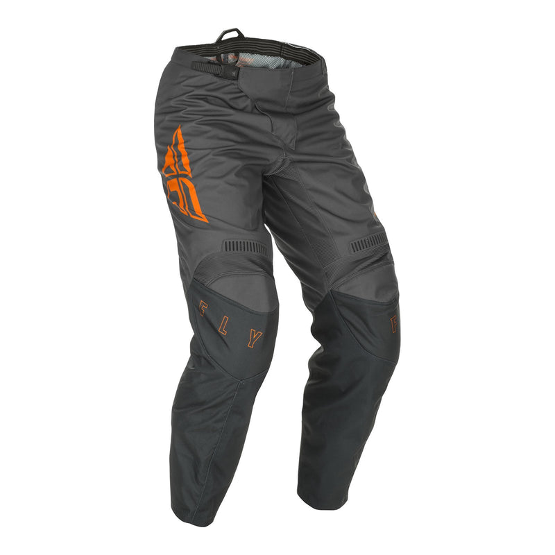 Fly 2021 F-16 Youth Pants - Grey / Orange 20" Waist