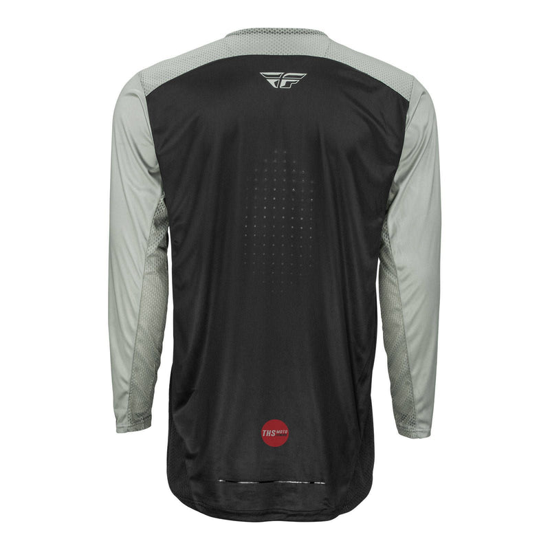 Fly Racing 2022 Lite Hydrogen Jersey Black Grey Medium