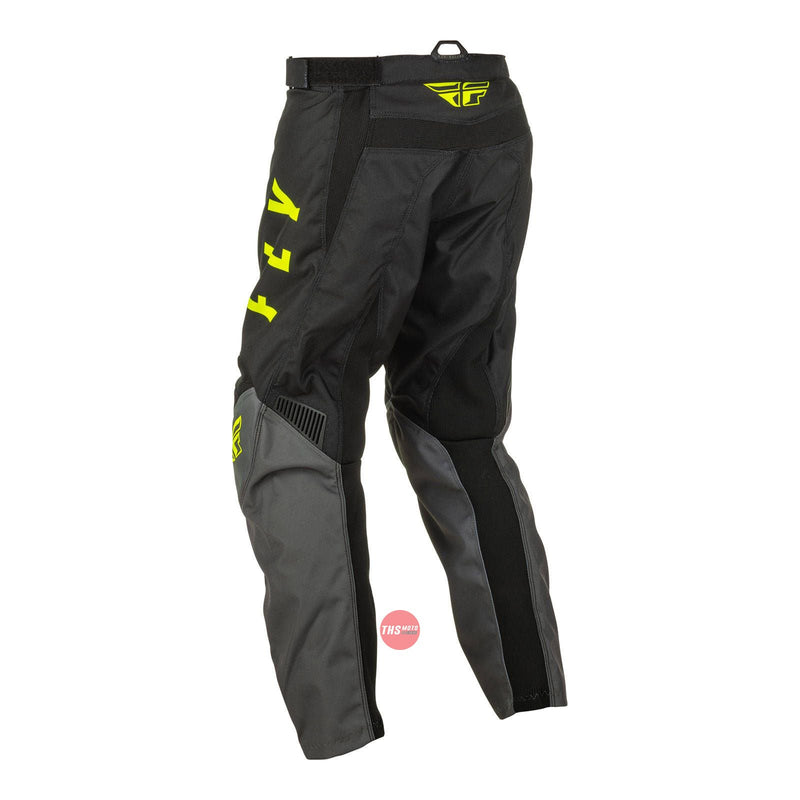 Fly Racing 2022 F-16 Youth Pant Grey Black hi-vis Waist Size 23 Inches