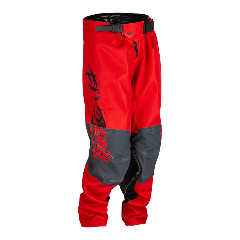 Fly Racing 2023 Youth Kinetic Khaos Pants Black red  Grey Size 18