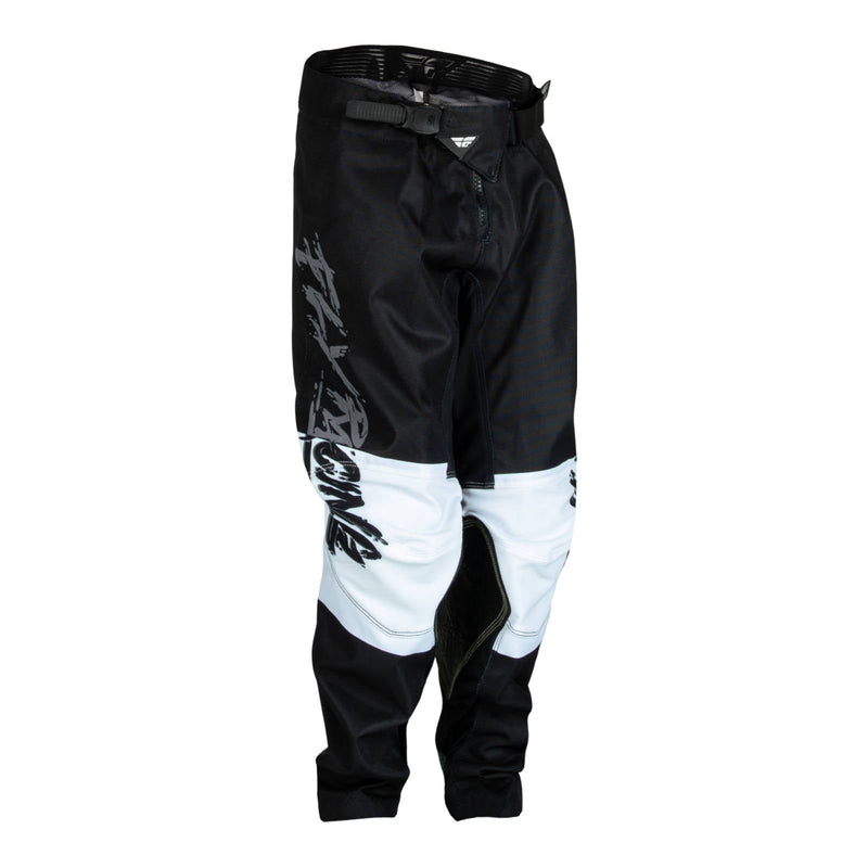 Fly Racing 2023 Youth Kinetic Khaos Pants Grey Black white Size 18